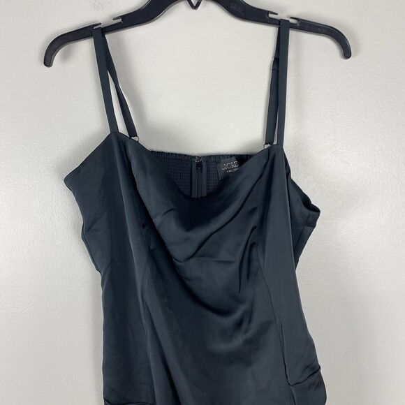 J Crew Black Maxi Slip Dress Sz 14 Large Formal Party Gala Sexy Siren NWT - Picture 5 of 9